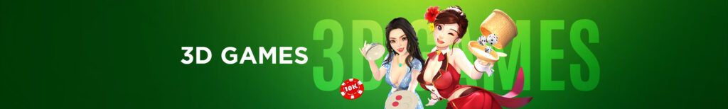 MWIN8 3D Games banner featuring animated female characters with dice and chips.
